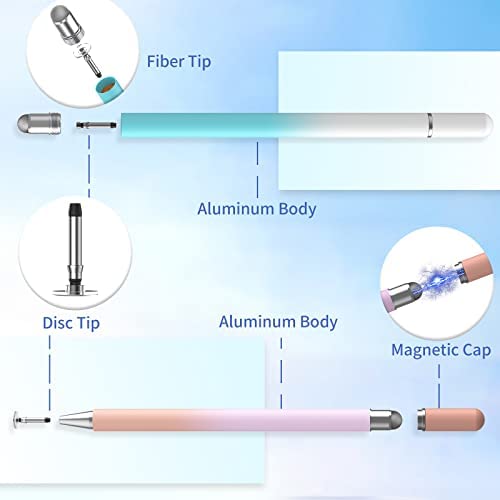 Stylus Pens for Touch Screens, 2 in 1 Sensitivity & Precision Stylus Pen for iPad, Stylus Pencil Compatible with iPhone, Apple iPad, Android, Tablets and All Universal Touch Screen (4 Pack) - Image 3