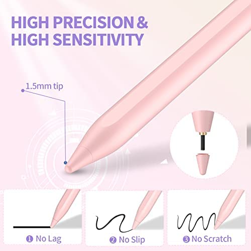 Stylus Pens for Touch Screens, Stylus Pen for iPad, Rechargeable Stylus Pencil Compatible with iPhone/iPad/Mini/Air/Android/Tablet and Other Touch Screens Devices - Image 4