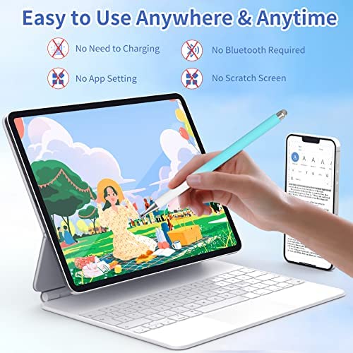 Stylus Pens for Touch Screens, 2 in 1 Sensitivity & Precision Stylus Pen for iPad, Stylus Pencil Compatible with iPhone, Apple iPad, Android, Tablets and All Universal Touch Screen (4 Pack) - Image 5