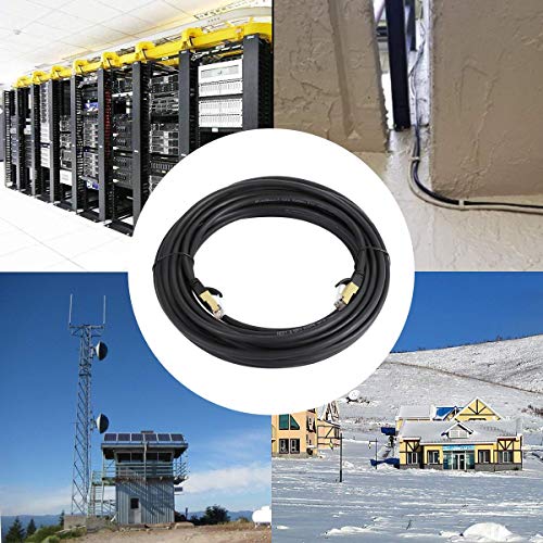 Cat8 Ethernet Cable, Outdoor&Indoor, 6FT Heavy Duty High Speed 26AWG Cat8 LAN Network Cable 40Gbps, 2000Mhz with Gold Plated RJ45 Connector, Weatherproof S/FTP UV Resistant for Router/Gaming/Modem - Image 7