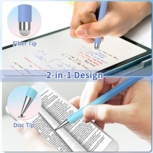 Stylus Pens for Touch Screens, 2 in 1 Sensitivity & Precision Stylus Pen for iPad, Stylus Pencil Compatible with iPhone, Apple iPad, Android, Tablets and All Universal Touch Screen (4 Pack) - Image 2