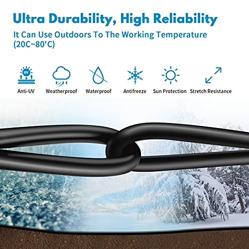 Cat 8 Ethernet Cable, 1.5Ft 3Ft 6Ft 10Ft 15Ft 20Ft 30Ft 40Ft 50Ft 60Ft 100Ft Heavy Duty High Speed Internet Network Cable, Professional LAN Cable Shielded in Wall, Indoor&Outdoor - Image 4